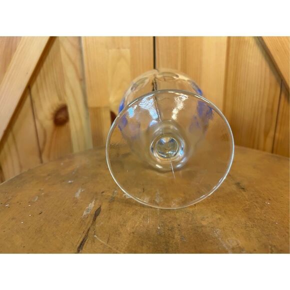 Vintage Pabst Blue Ribbon Glass Beer Thumbprint Schooner Goblet Mug Stein (8138) - Picture 6 of 6